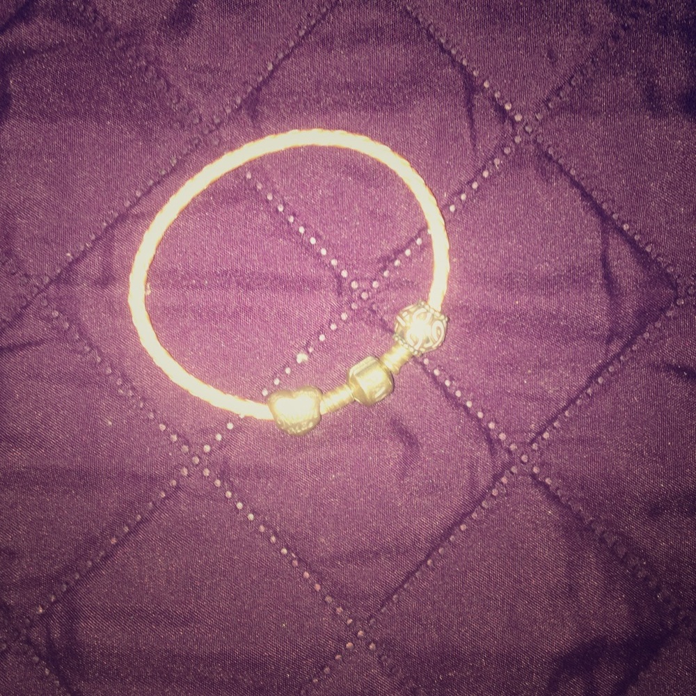 Pink braided Pandora bracelet